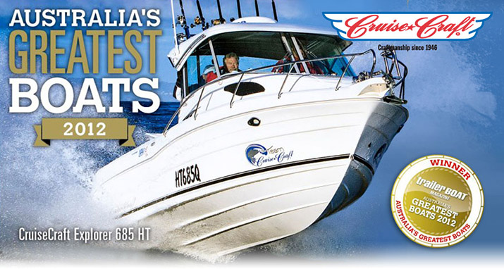 Cruisecraft Explorer 685 HT Winner of Astralias Greatet Boats 2012